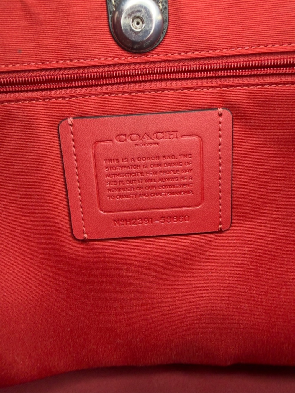Coach Derby Tote with Coach Card Case - Picture 5 of 5